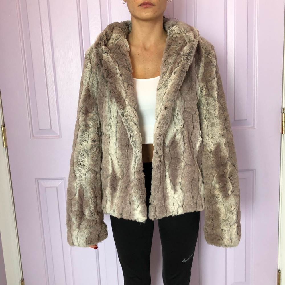 Brown faux Frye coat